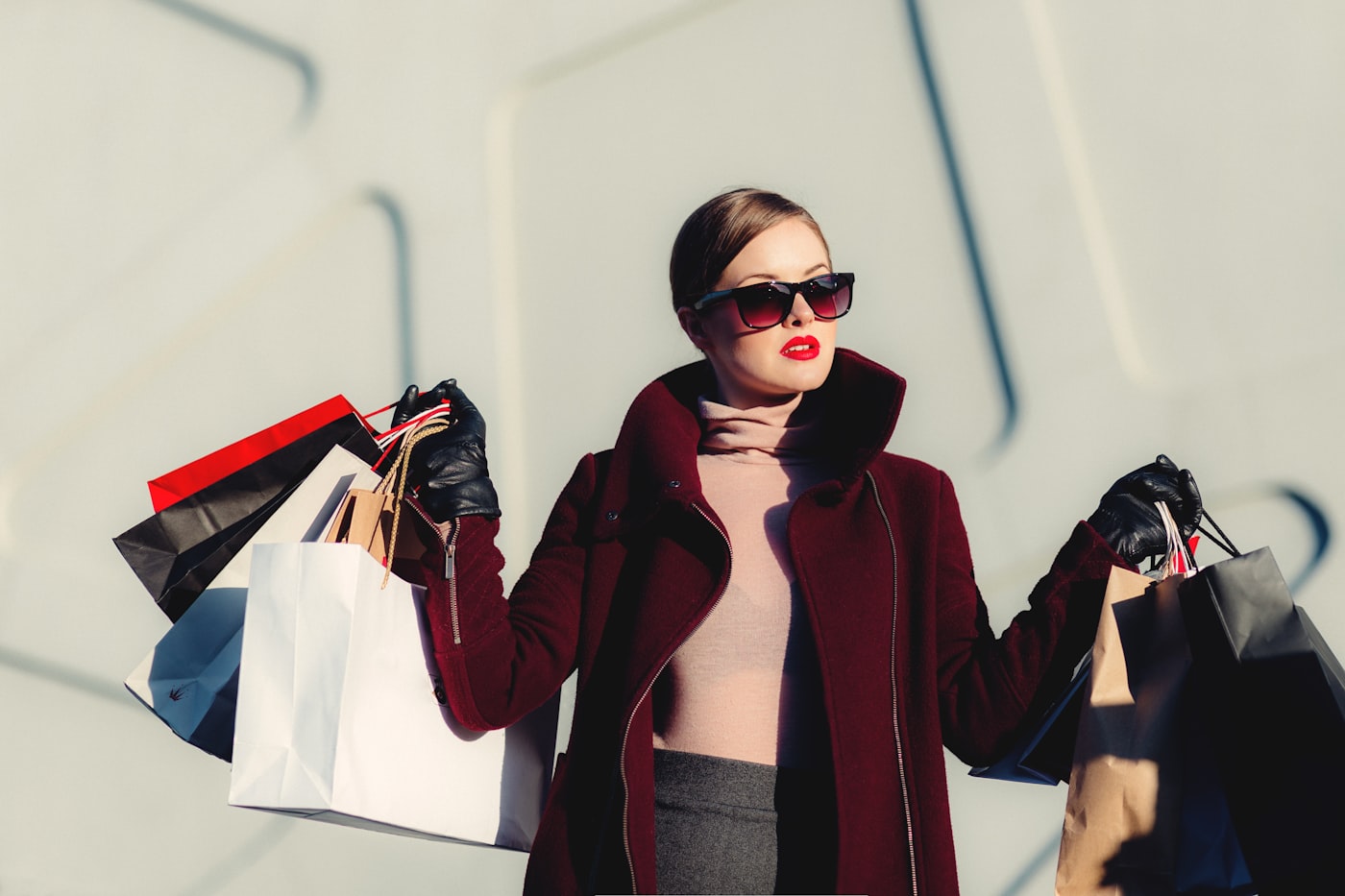 Shopper browsing fashion products in an online store