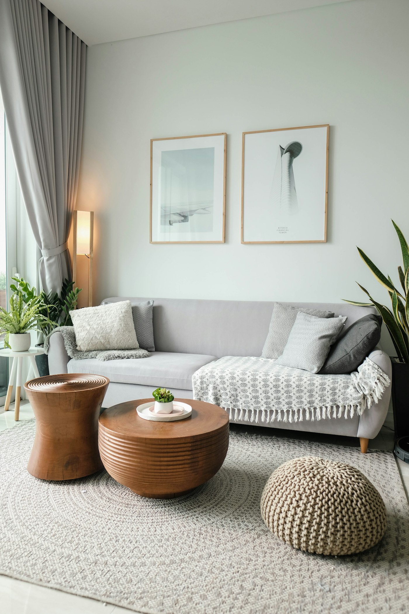 Architect and designer walking through a furnished show unit